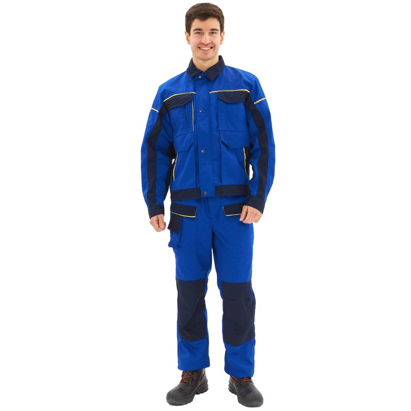 

Костюм рабочий NoBrand 1516867-K синий 48-50, 182-188