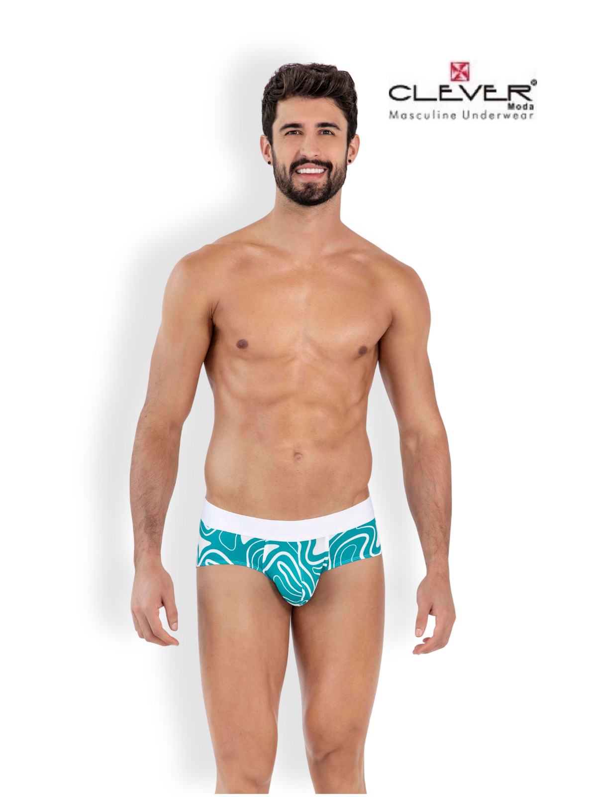 

Трусы мужские Clever Masculine Underwear 1638 бирюзовые L, Бирюзовый, 1638