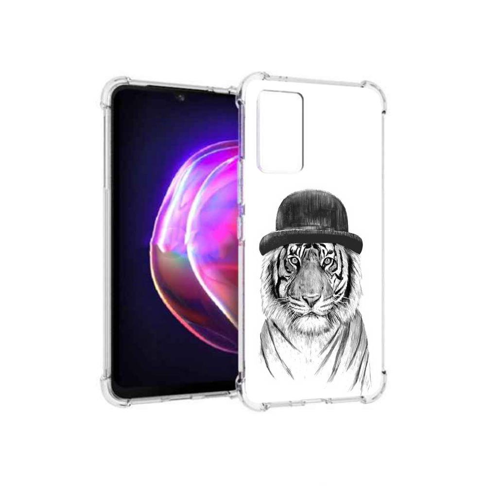 

Чехол MyPads Tocco для Vivo V21 тигр британец (PT161781.395.641), Прозрачный, Tocco