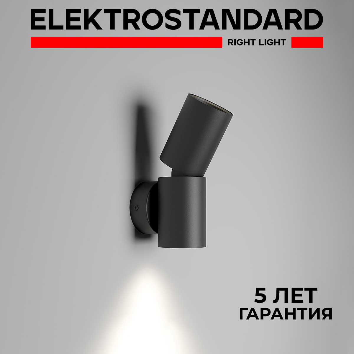 Настенный светодиодный светильник Elektrostandard Deep черный 40126/LED 4000 К 14 Вт