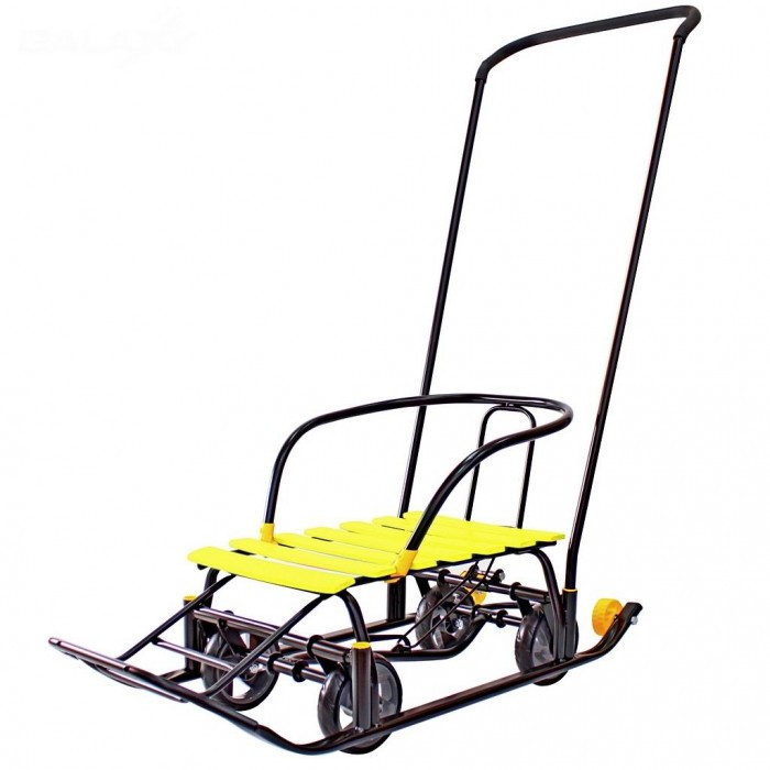 

Санки детские Galaxy, Мишутка 1 Snow Black Auto Желтый