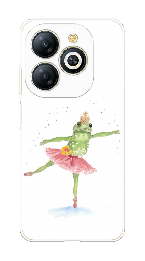 

Чехол на Infinix Smart 8 Plus "Лягушка-балерина", Зеленый, 3105550-1