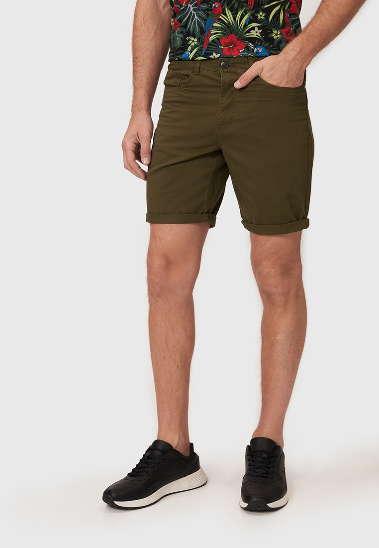 

Шорты мужские Modis M211M00478 хаки 2XL, M211M00478