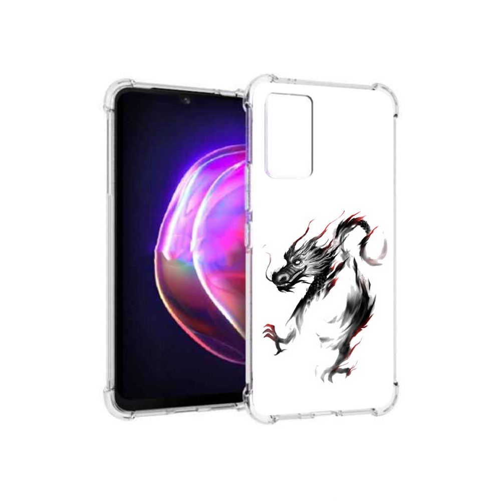 

Чехол MyPads Tocco для Vivo V21 черный дракон (PT161781.395.690), Прозрачный, Tocco
