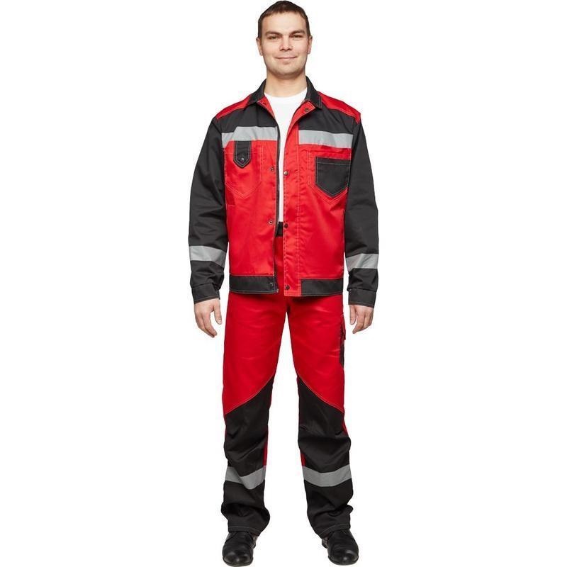 

Костюм рабочий NoBrand 816156-K черный/красный 64-66, 182-188