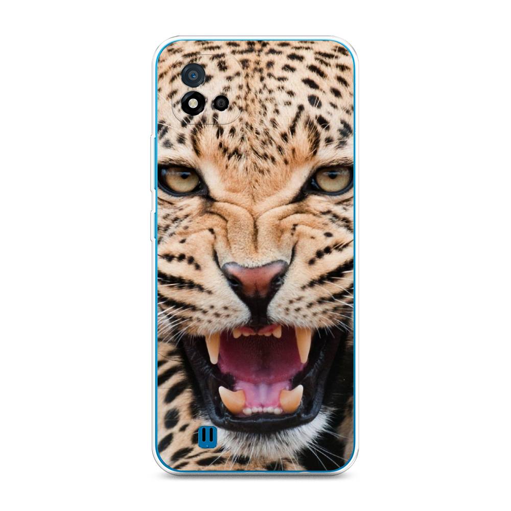 

Чехол на Oppo Realme C11 (2021) "Леопард 3d", Бежевый;черный, 257550-6