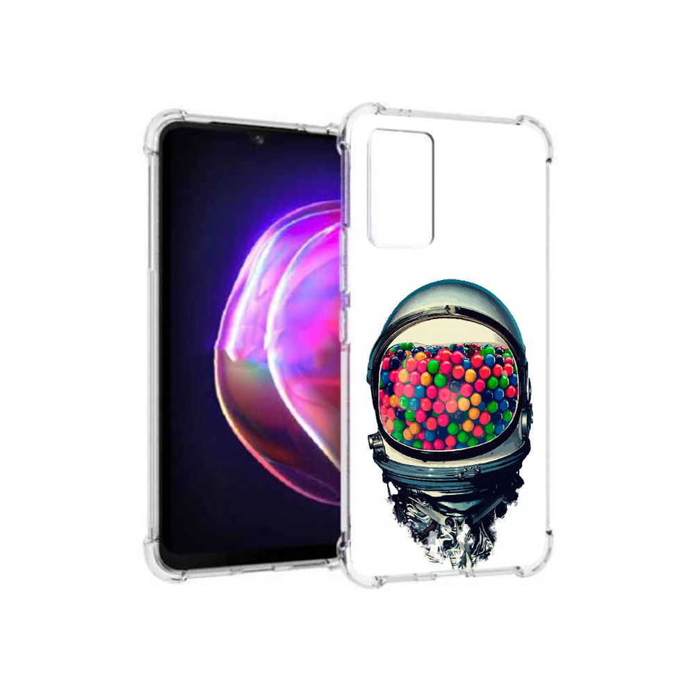 

Чехол MyPads Tocco для Vivo V21 шлем космонавта (PT161781.395.700), Прозрачный, Tocco