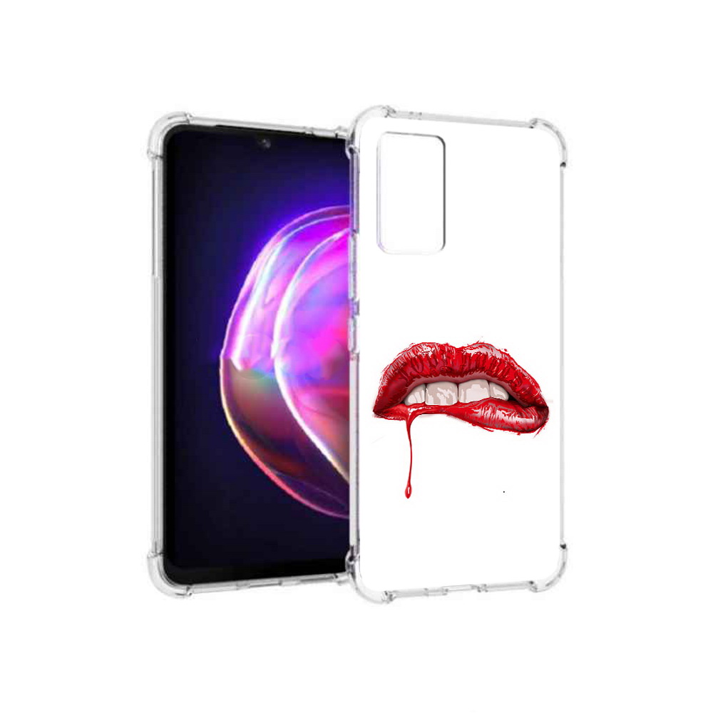 

Чехол MyPads Tocco для Vivo V21 яркие красные губы (PT161781.395.706), Прозрачный, Tocco