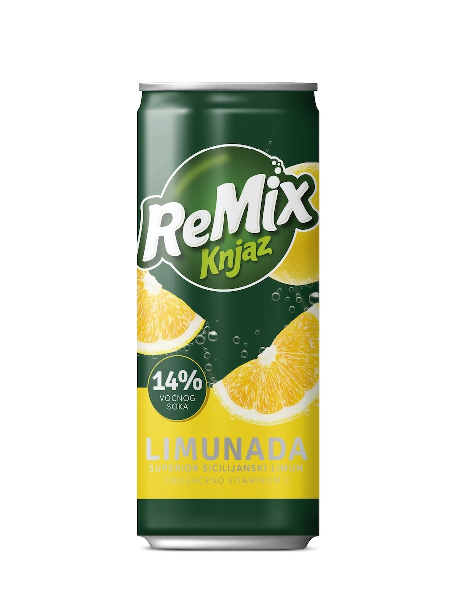 

Газированный напиток Remix Knjaz Лимонад 0,33 л