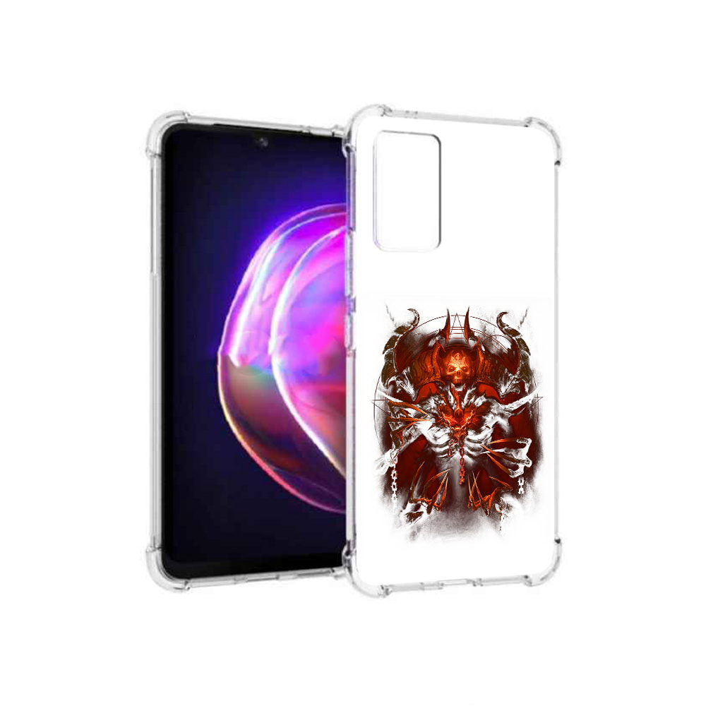 

Чехол MyPads Tocco для Vivo V21 яркий демон (PT161781.395.708), Прозрачный, Tocco