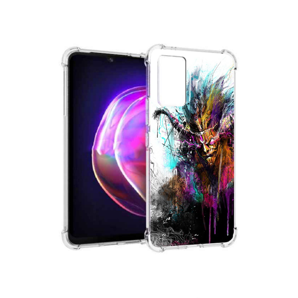 

Чехол MyPads Tocco для Vivo V21 яркий дьявол (PT161781.395.709), Прозрачный, Tocco