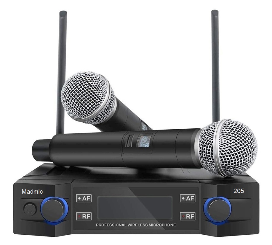 

Радиосистема Madmic-205 - два ручных микрофона, UHF диапазон, 205