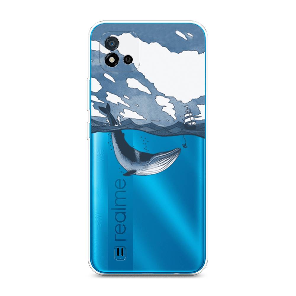 

Чехол на Oppo Realme C11 (2021) "Большой кит", Синий, 257550-1