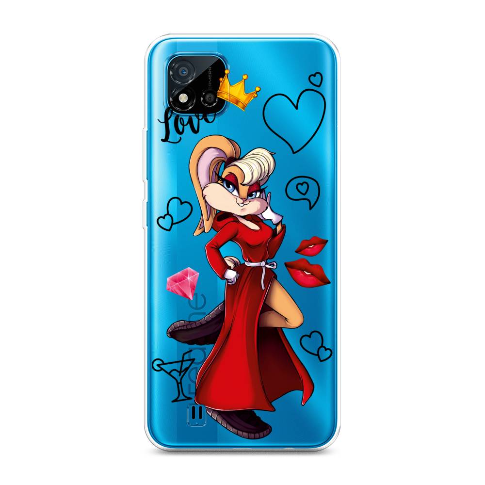 

Чехол на Oppo Realme C11 (2021) "Rich Lola Bunny", Красный;бежевый;оранжевый, 257550-6