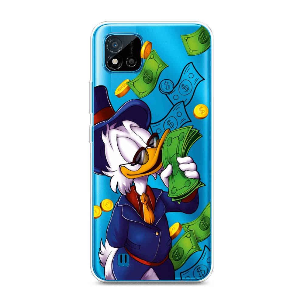 

Чехол на Oppo Realme C11 (2021) "Scrooge McDuck with Money", Синий;зеленый;белый, 257550-6