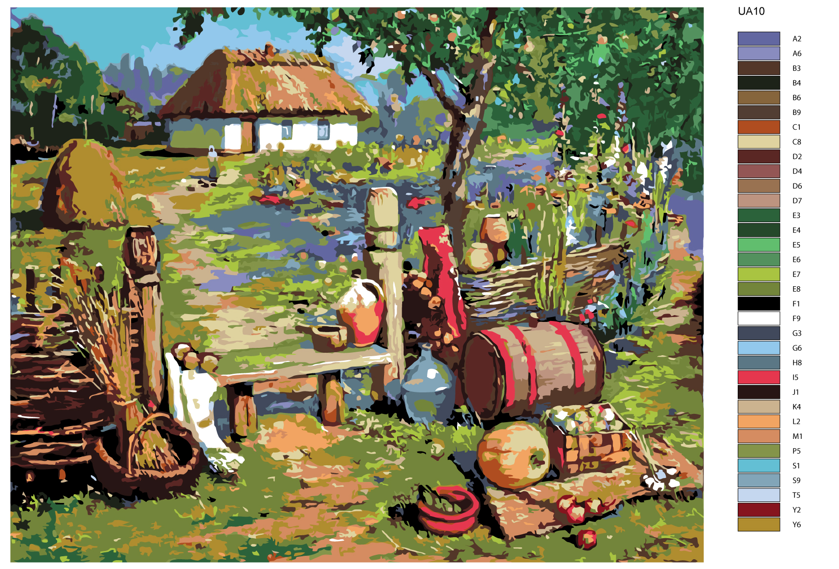 

Картина по номерам, Живопись по номерам, 72 х 90, UA10, UA10