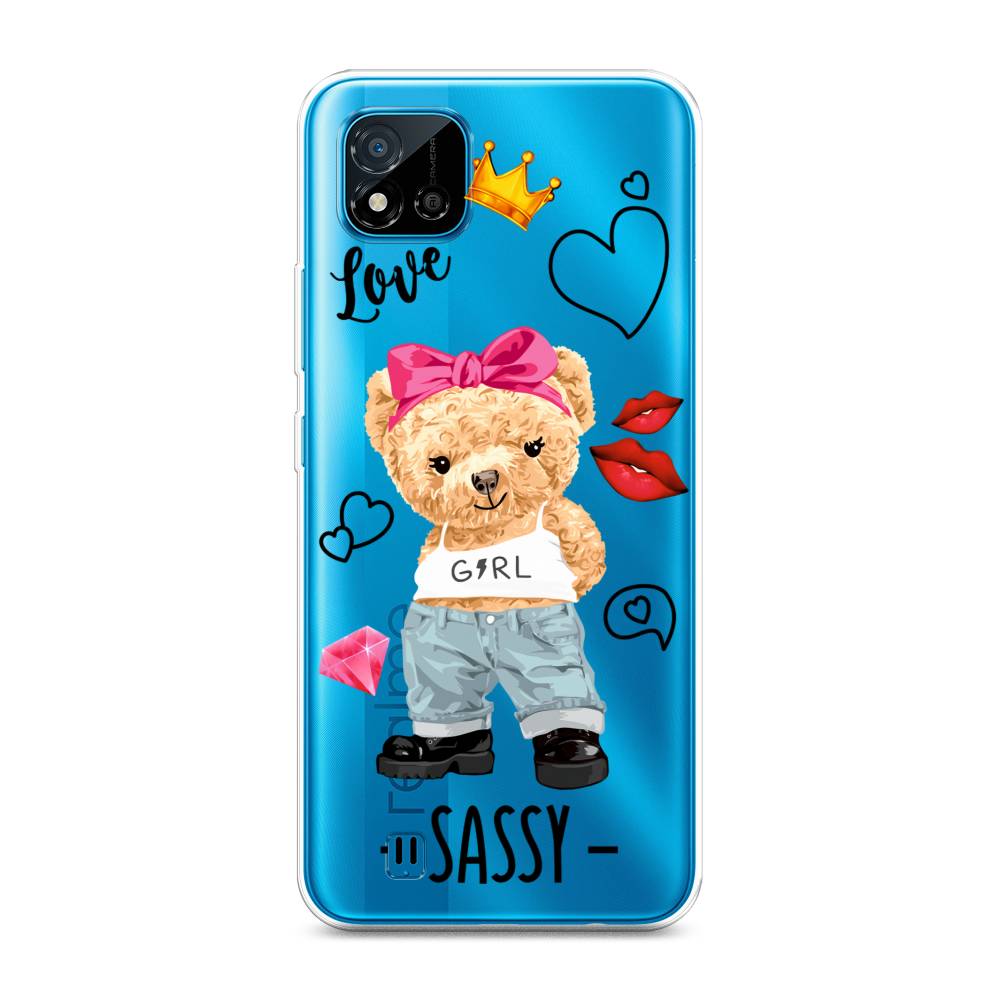 

Чехол на Oppo Realme C11 (2021) "Sugar Mommy", Голубой;белый;розовый, 257550-6