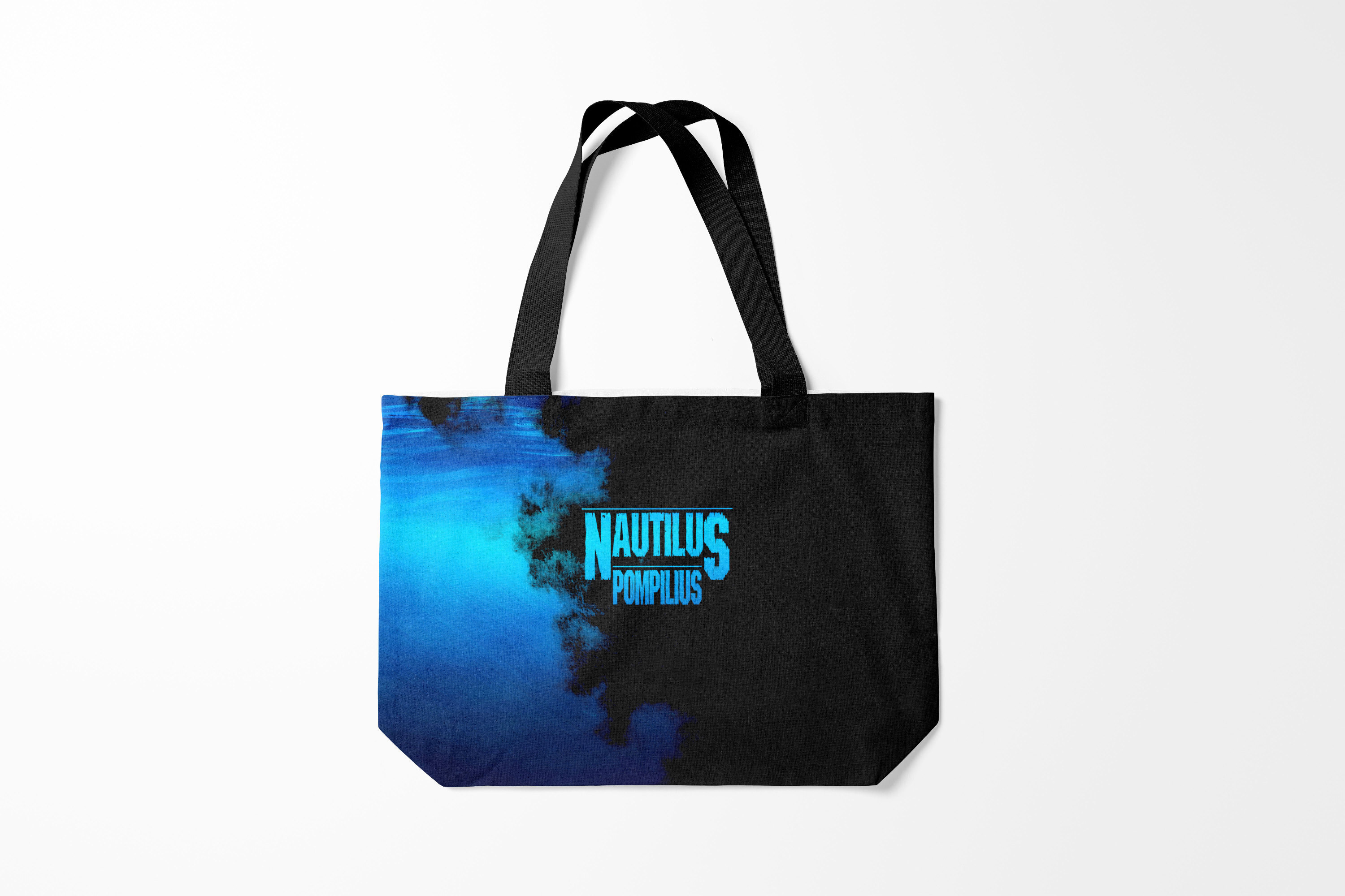 

Сумка шoппер унисекс Burnettie Наутилус Помпилиус Nautilus Pompilius, черный; синий, Наутилус Помпилиус Nautilus Pompilius