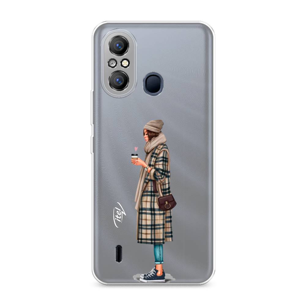 

Чехол на Itel A49 "Утренний кофе", Коричневый;бежевый, 3200750-6