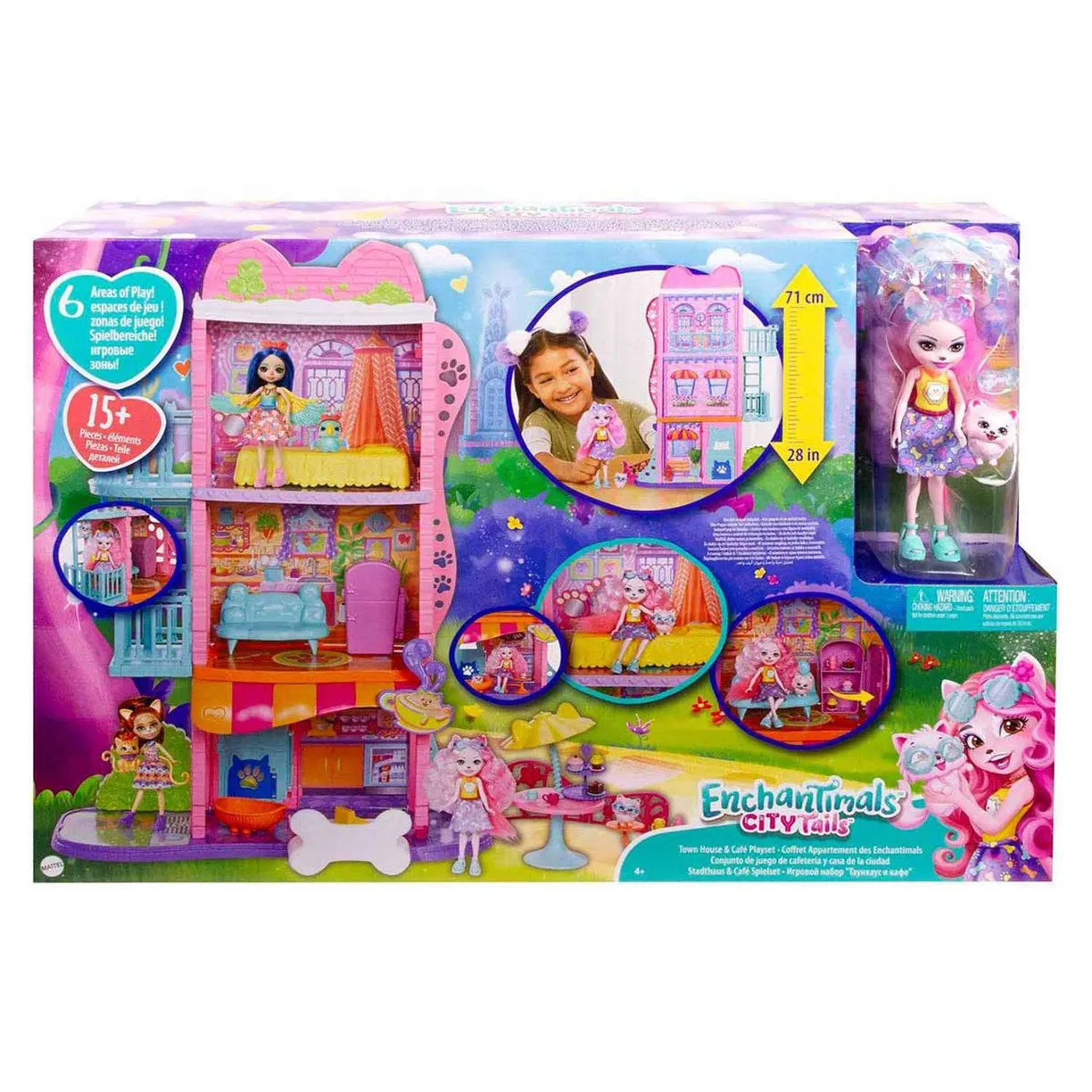 Игровой набор Enchantimals с куклой Энчантималс Таунхауз и кафе 21499₽