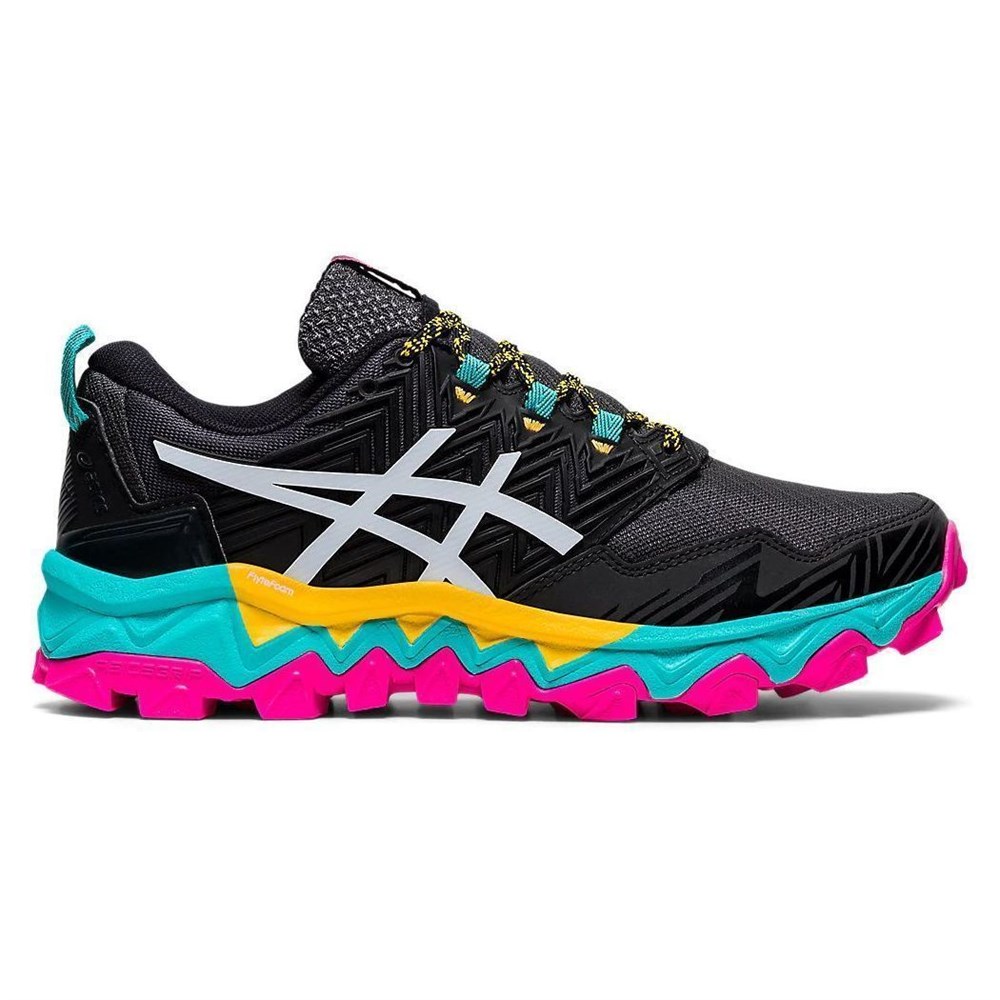 фото Кроссовки женские asics fujitrabuco 1012a574 черные 5.5 us