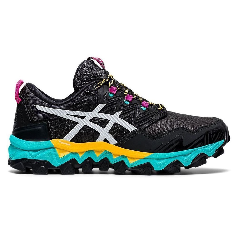 фото Кроссовки женские asics fujitrabuco 1012a573 черные 5 us