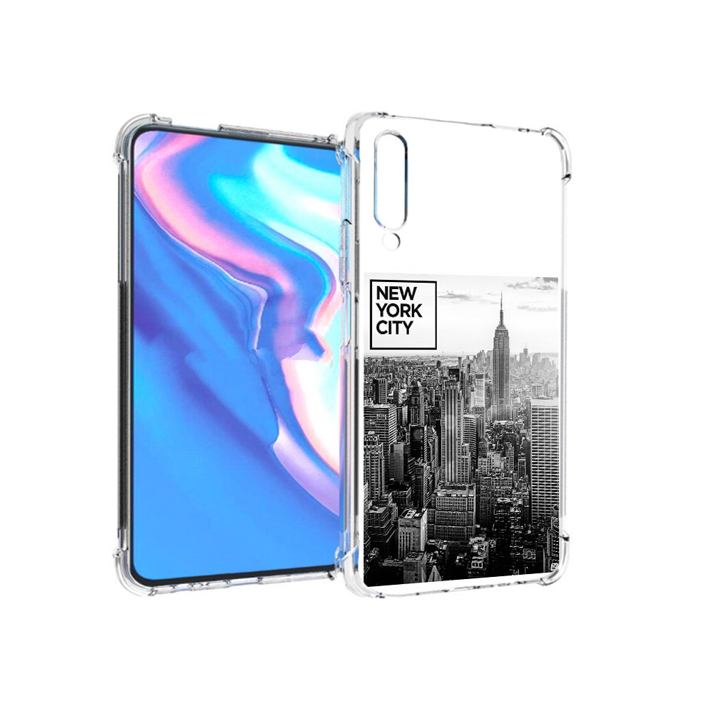 

Чехол MyPads Tocco для Honor 9X Pro черно белый ньюерк, Прозрачный, Tocco
