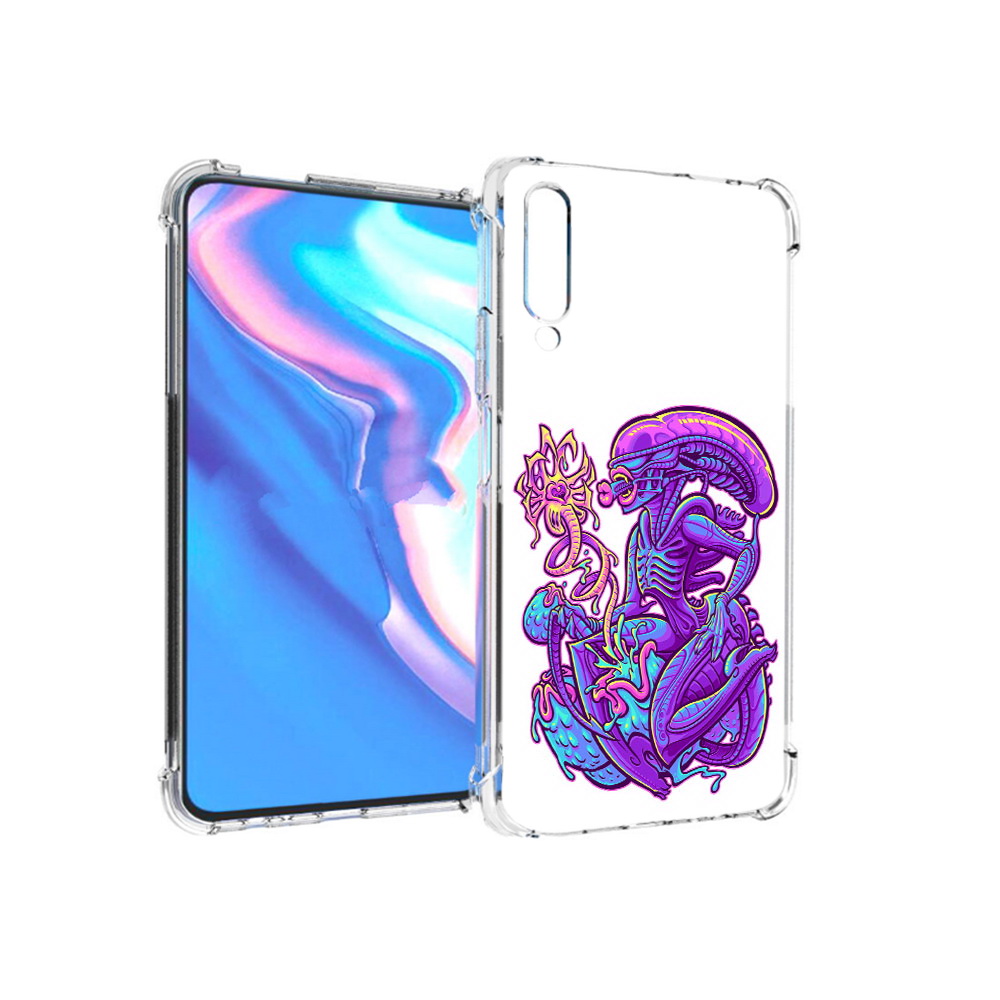 

Чехол MyPads Tocco для Honor 9X Pro чужой фиолетовый цвет, Прозрачный, Tocco