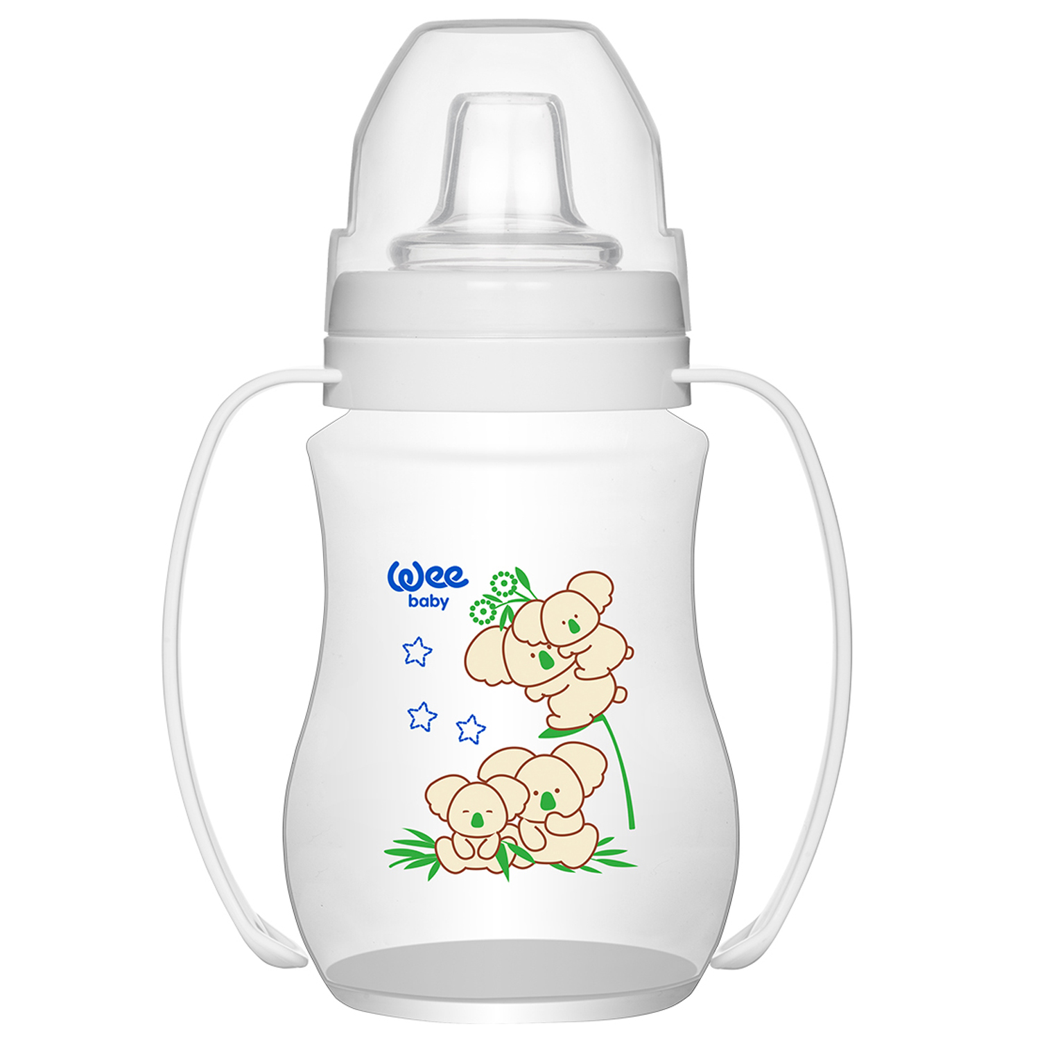 

Поильник WeeBaby Коала непроливайка с ручками, с 6 месяцев, 250 мл