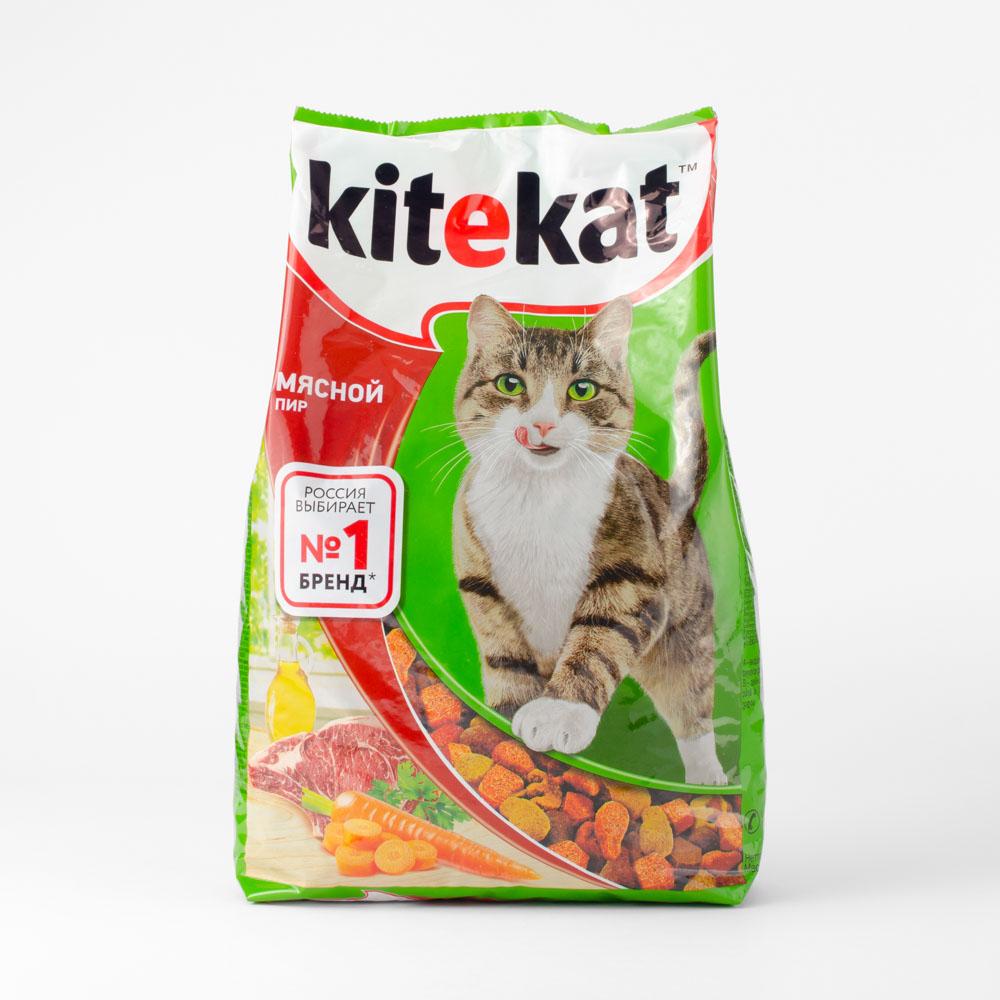 фото Сухой корм для кошек kitekat мясной пир, 1,9 кг