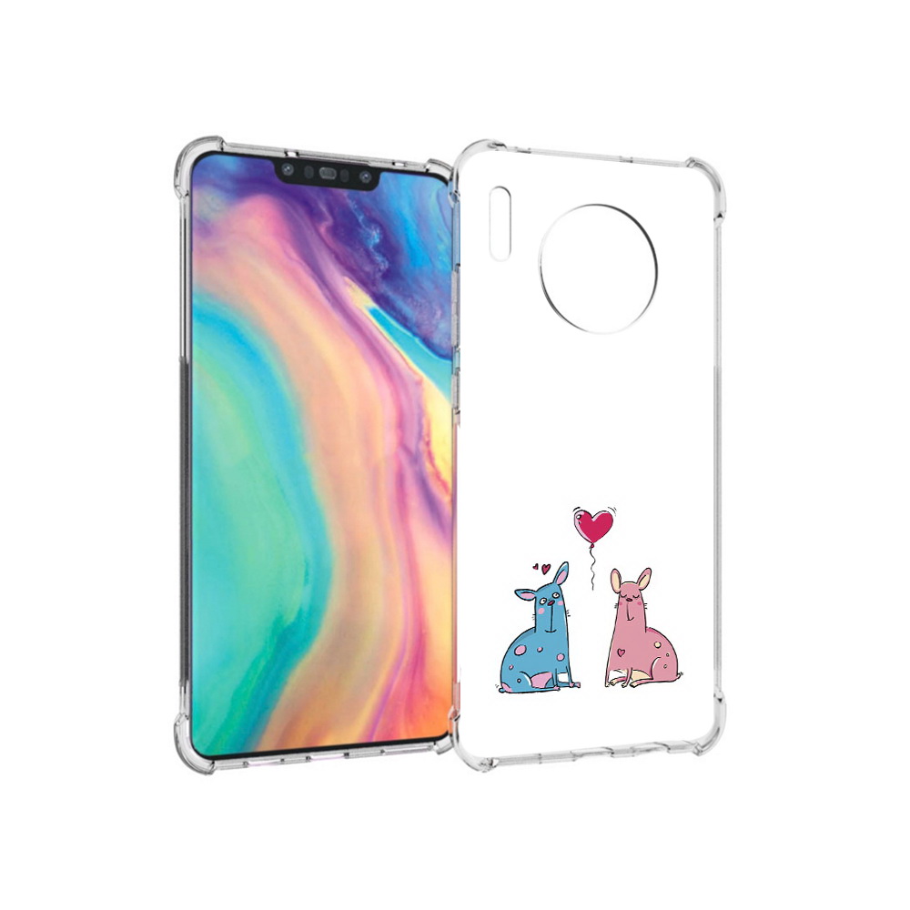 

Чехол MyPads Tocco для Huawei Mate 30 Лама любовь, Прозрачный, Tocco