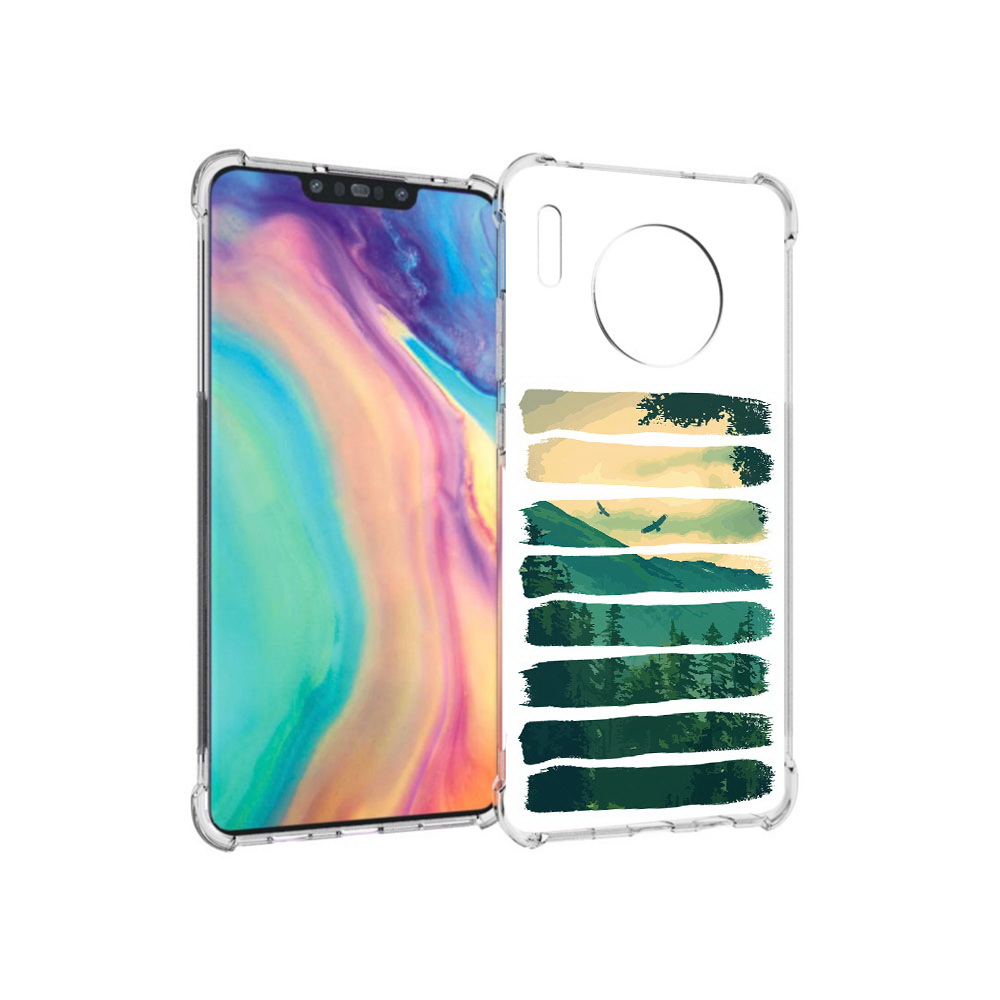 

Чехол MyPads Tocco для Huawei Mate 30 Лесная чаща, Прозрачный, Tocco