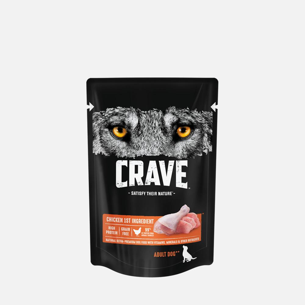 

Влажный корм для собак Crave с курицей, 85 г