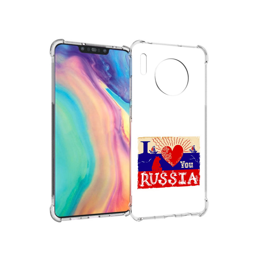 

Чехол MyPads Tocco для Huawei Mate 30 Люблю Россию, Прозрачный, Tocco