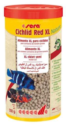 

Корм для цихлид крупных размеров Sera Cichlid Red XL, гранулы, 1 л