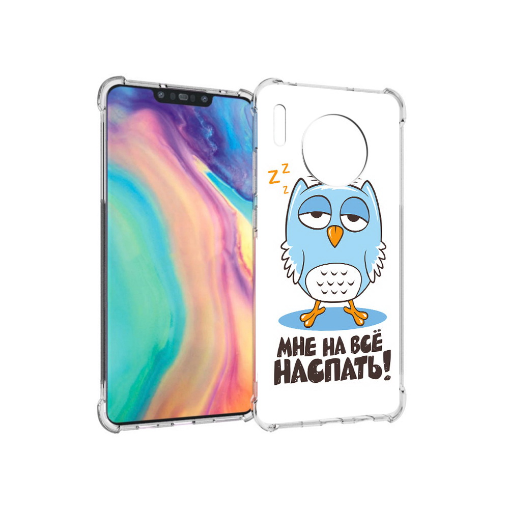 

Чехол MyPads Tocco для Huawei Mate 30 Мне на все наспать, Прозрачный, Tocco