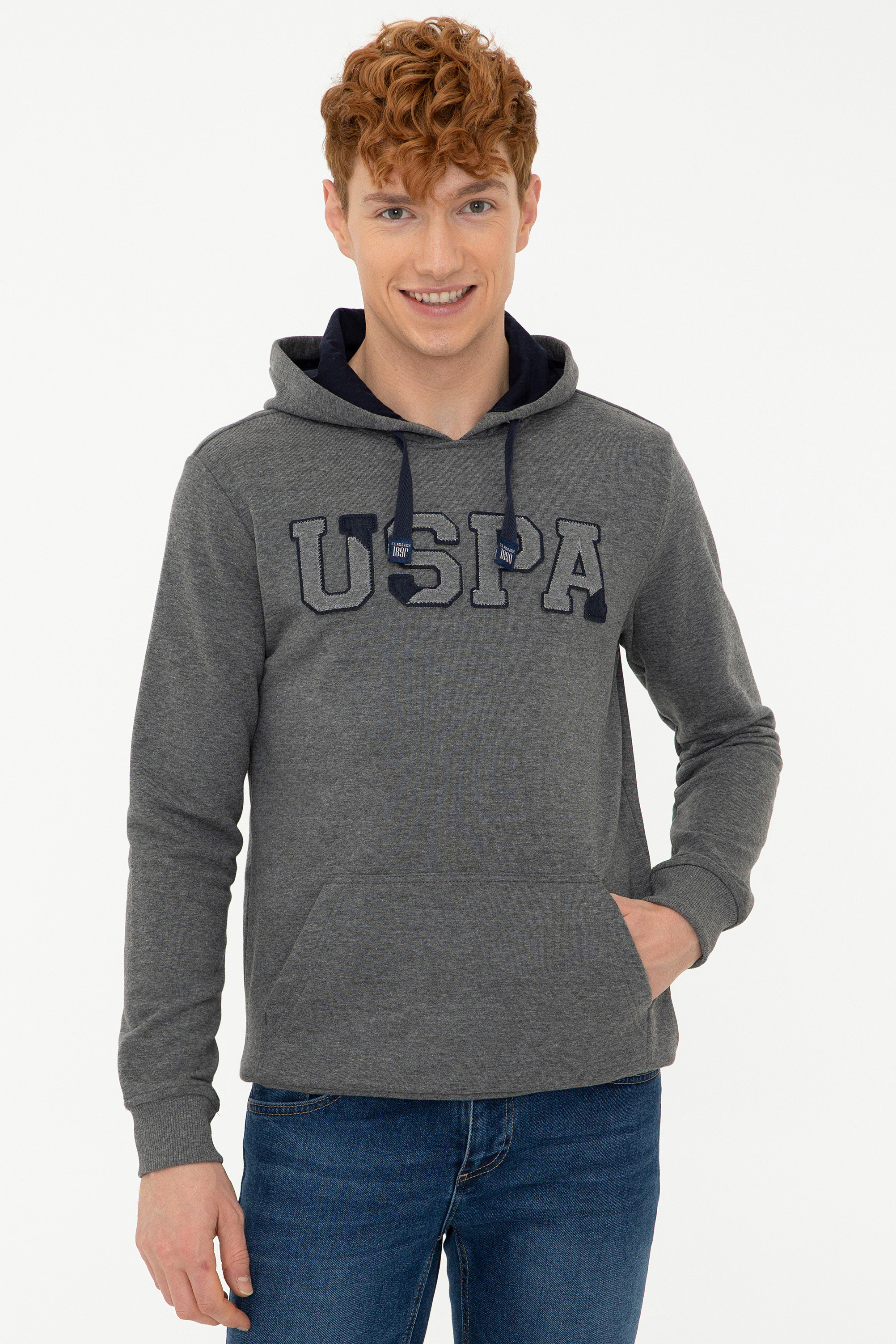 фото Худи мужское u.s. polo assn. g081sz0820guysk21 серое l