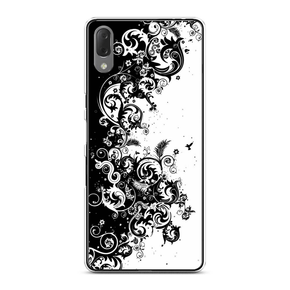 

Чехол на Sony Xperia L3 "Черно белый узор", Белый;черный;серый, 54450-3