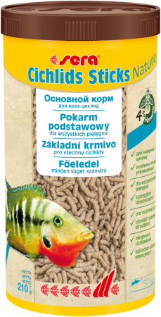 Корм для цихлид Sera Cichlids Sticks, палочки, 1 л