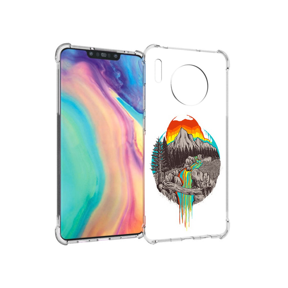 

Чехол MyPads Tocco для Huawei Mate 30 Радужный водопад, Прозрачный, Tocco