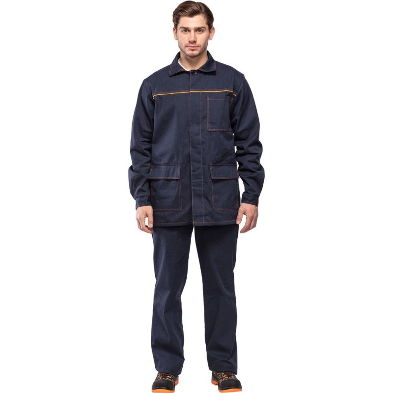 

Костюм рабочий NoBrand 1163143-K синий 56-58, 182-188