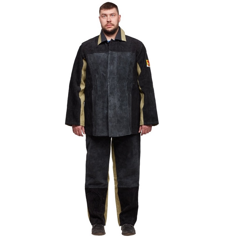 

Костюм рабочий NoBrand 1021411-K черный 52-54, 170-176