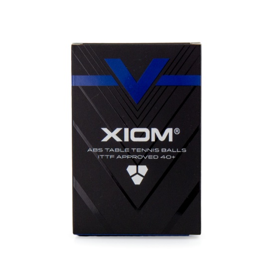 Мячи для настольного тенниса XIOM 3* V 40+ Plastic ABS x6, White