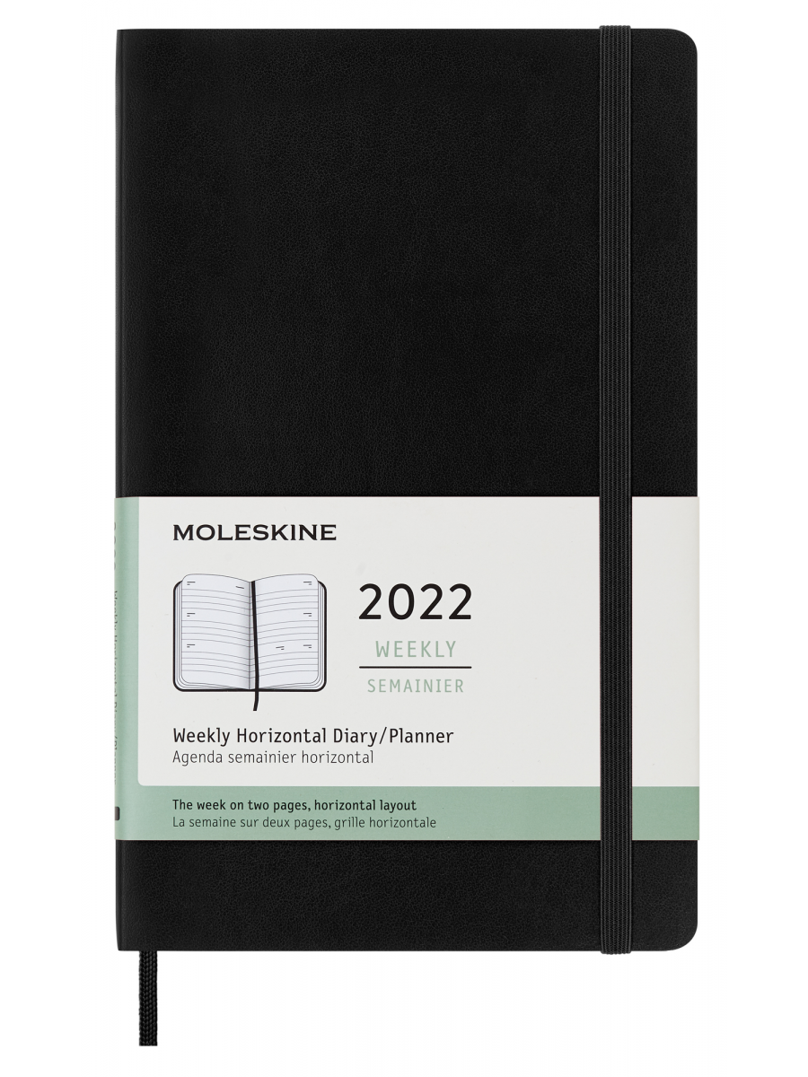 Еженедельник Moleskine DHB12WH3 Classic WKLY 2022 датированный на 2022 год