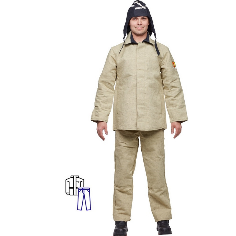 

Костюм рабочий NoBrand 1021395-K бежевый 48-50, 182-188