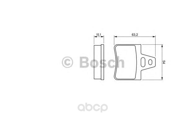

Тормозные колодки Bosch дисковые 986460958