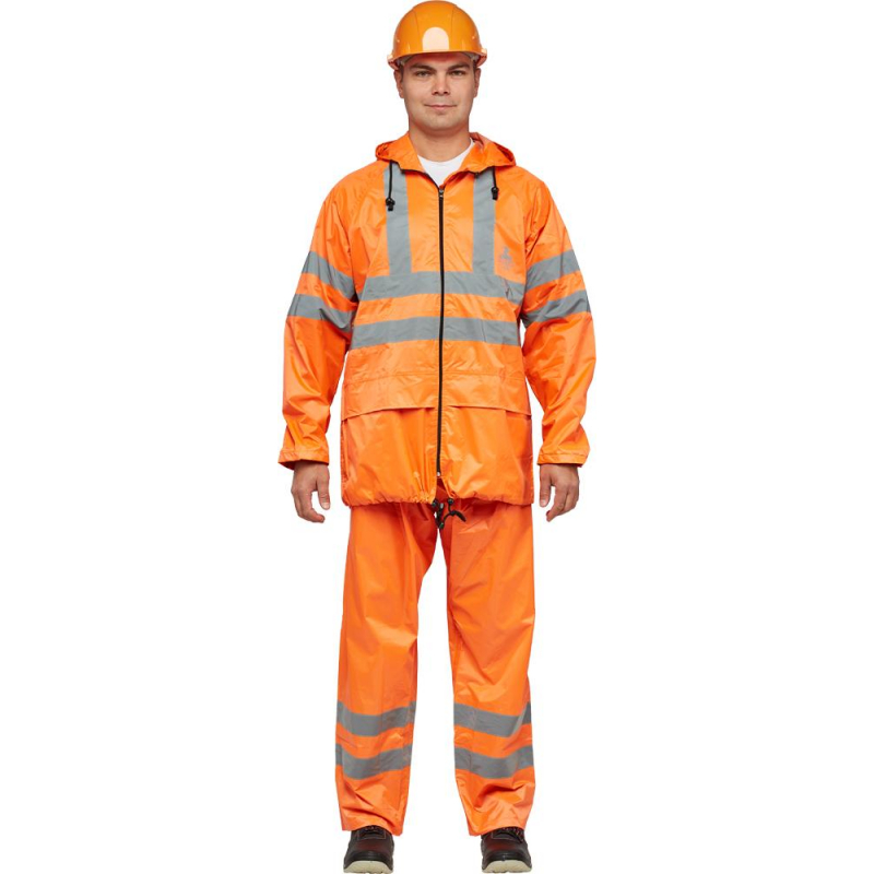 

Костюм рабочий NoBrand 1264612-K оранжевый 56-58, 182-188