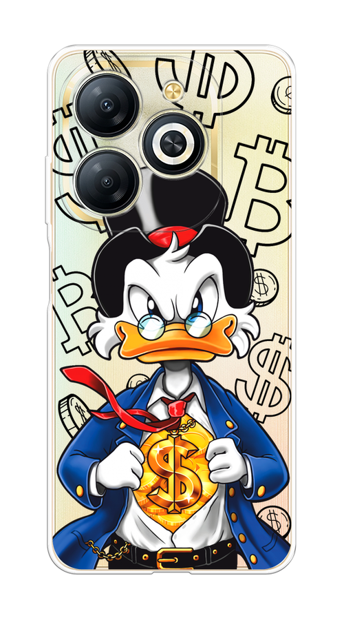 

Чехол на Infinix Smart 8 Plus "Scrooge Goldman", Черный;белый;синий, 3105550-1