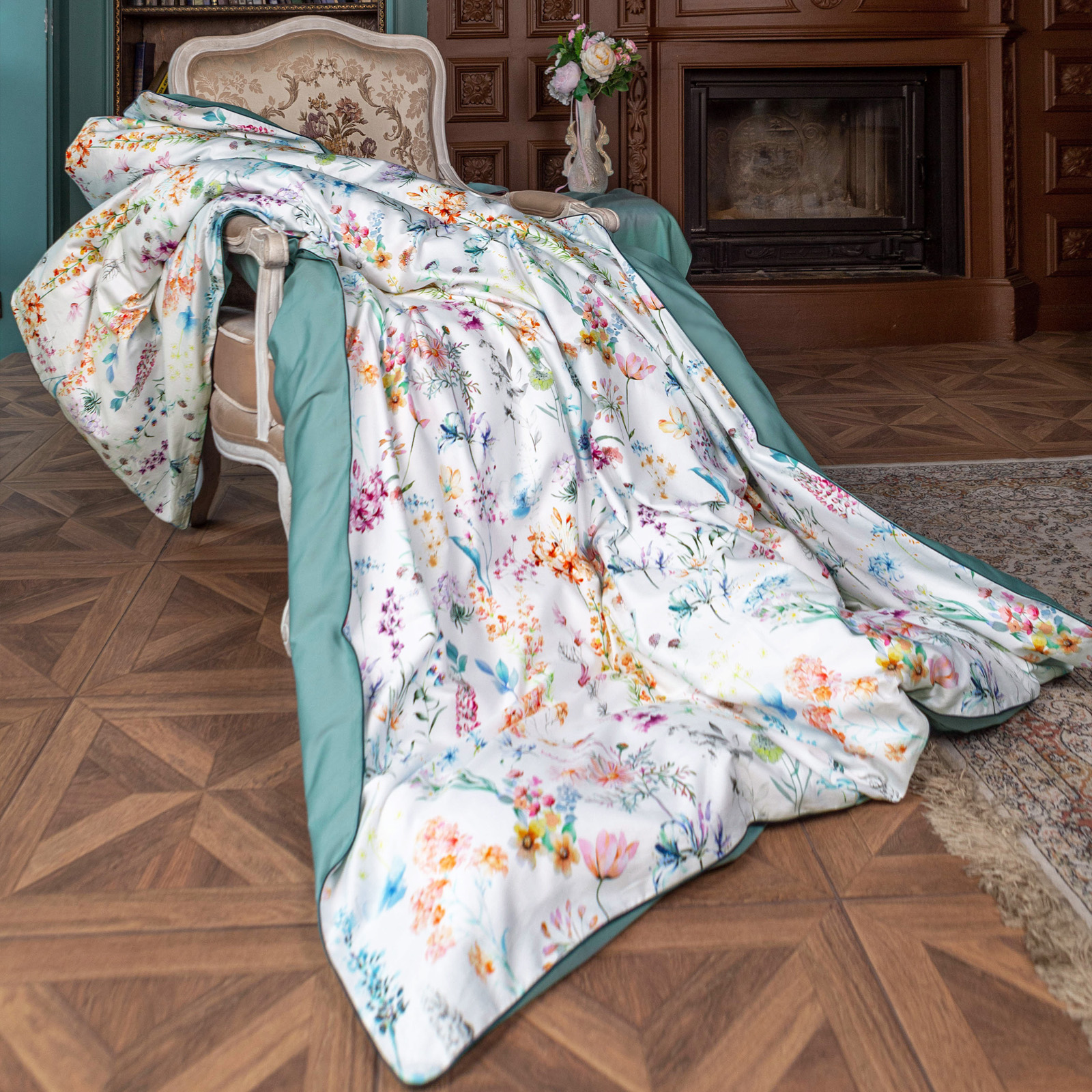 

Пододеяльник 1.5-спальный 150х210 см Soft Box Verona мако-сатин 100% хлопок, CT-POD