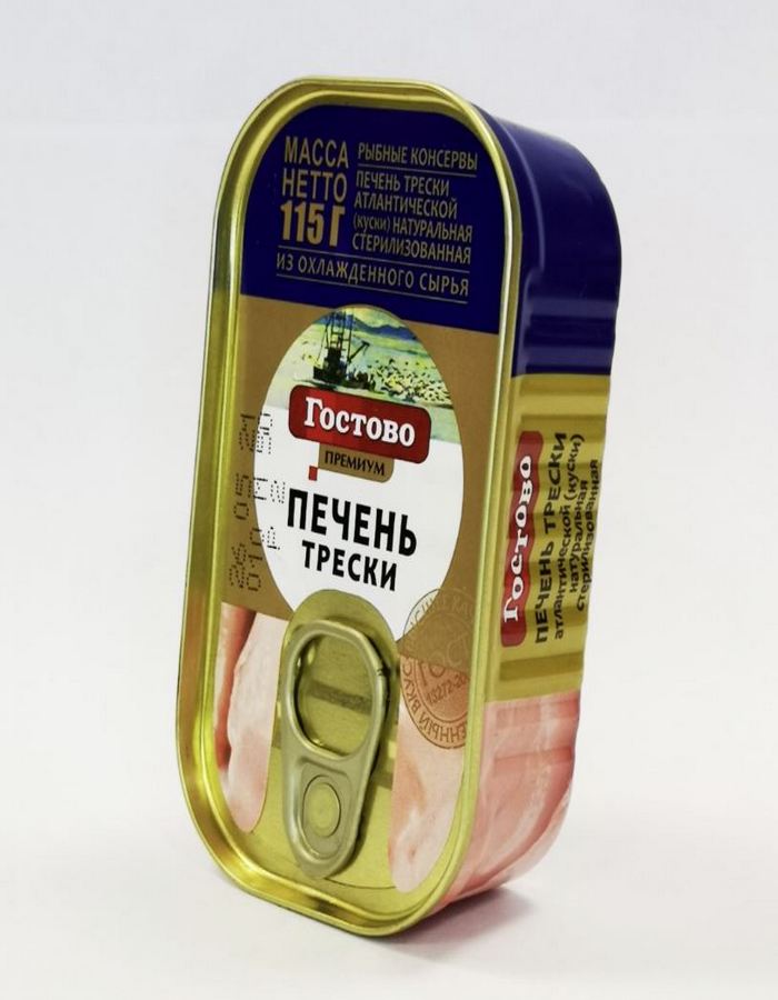 Печень трески Гостово Премиум, 115 г х 5 шт